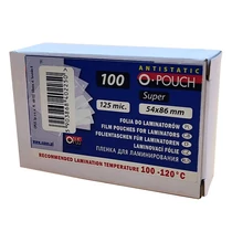 Lamináló fólia OPUS 54x86 mm 125 mikron fényes 100/dob