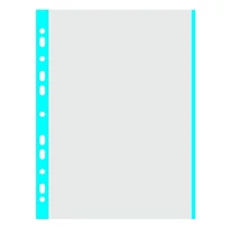 Lefűzhető genotherm DONAU A/4 40 mikron víztiszta kék szélű 100 darabos