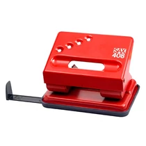 Lyukasztó SAX 408 2 lyukú fém 30 lap piros Lyukasztó SAX 408 2 lyukú fém 30 lap piros