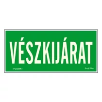Matrica Vészkijárat zöld "F" Matrica Vészkijárat zöld "F"