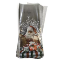 Mikulászacskó műanyag 15x35 cm Ajándékdobozos átlátszó 100 darabos