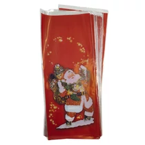 Mikulászacskó műanyag 15x35 cm Puttonyos Mikulás 100 darabos Mikulászacskó műanyag 15x35 cm Puttonyos Mikulás 100 darabos