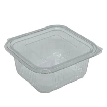 Műanyag salátás egybefedeles tál PET 500 ml 100 darabos