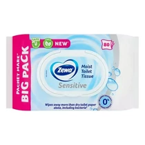 Nedves toalettpapír ZEWA Sensitive 80 darabos Nedves toalettpapír ZEWA Sensitive 80 darabos