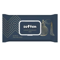 Nedves törlőkendő SOFTEN férfi parfüm 80 darabos