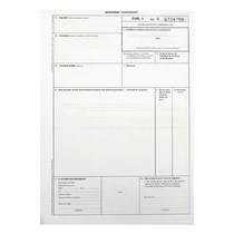 Nyomtatvány EUR1 angol új