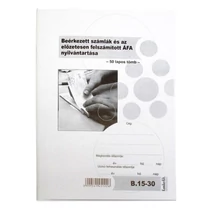 Nyomtatvány beérkező számla és áfa nyilvántartó Nyomtatvány beérkező számla és áfa nyilvántartó