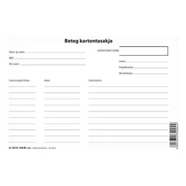 Nyomtatvány beteg kartontasak 160x210 fekvő Nyomtatvány beteg kartontasak 160x210 fekvő