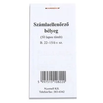 Nyomtatvány ellenőrző bélyeg Nyomtatvány ellenőrző bélyeg