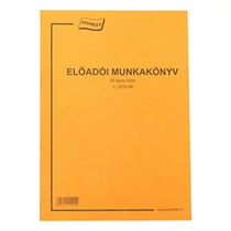 Nyomtatvány előadói munkakönyv A/4 20 lapos Nyomtatvány előadói munkakönyv A/4 20 lapos