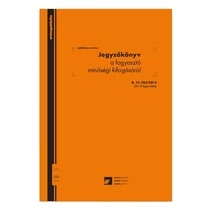 Nyomtatvány jegyzőkönyv a fogyasztó minőségi kifogásról PÁTRIA A/4 25x3  álló Nyomtatvány jegyzőkönyv a fogyasztó minőségi kifogásról PÁTRIA A/4 25x3  álló