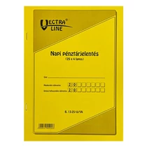 Nyomtatvány napi pénztárjelentés VECTRALINE A/4 álló 25x4 példányos Nyomtatvány napi pénztárjelentés VECTRALINE A/4 álló 25x4 példányos