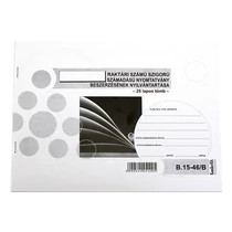 Nyomtatvány szigorú számadású nyomtatványok beszerzésének nyilvántartása A/4 25 lapos fekvő Nyomtatvány szigorú számadású nyomtatványok beszerzésének nyilvántartása A/4 25 lapos fekvő