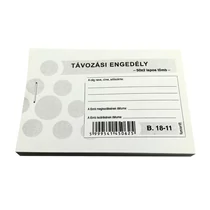 Nyomtatvány távozási engedély 50x2