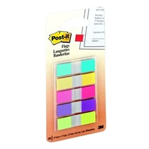 Oldaljelölő 3M Post-it 683-5 12x43mm műanyag 5 szín Oldaljelölő 3M Post-it 683-5 12x43mm műanyag 5 szín