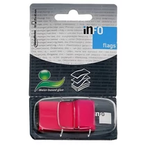 Oldaljelölő GLOBAL Notes Info Flags 7728-29 műanyag 25x43mm transparens/pink