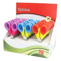 Olló iskolai OPTIMA 13 cm vegyes színek Olló iskolai OPTIMA 13 cm vegyes színek