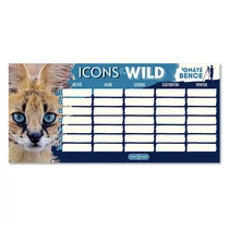 Órarend ARS UNA egylapos kétoldalas Icons of the Wild-Serval Órarend ARS UNA egylapos kétoldalas Icons of the Wild-Serval