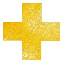 Padlójelölő kereszt alakzat DURABLE öntapadós 150x150 mm sárga 10 darabos Padlójelölő kereszt alakzat DURABLE öntapadós 150x150 mm sárga 10 darabos