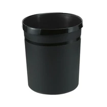 Papírkosár műanyag tömörfalú HAN TREND fekete 18L Papírkosár műanyag tömörfalú HAN TREND fekete 18L