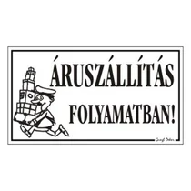 Piktogram Áruszállítás folyamatban fehér Piktogram Áruszállítás folyamatban fehér