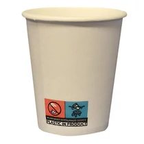 Pohár eldobható papír 1,8 dl fehér 70mm automatás 60 darabos