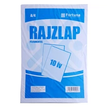 Rajzlap félfamentes FORTUNA A/4 10 lapos