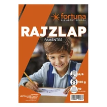 Rajzlap famentes FORTUNA A/4 120 g 10 lapos