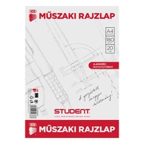 Rajzlap műszaki ICO Student A/4 20 lapos