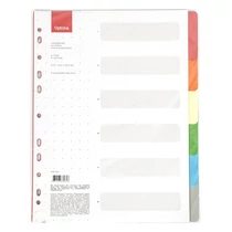 Regiszter OPTIMA A/4 karton 6 színű