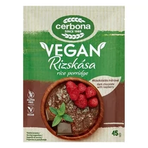 Rizskása CERBONA Vegán gluténmentes étcsokoládés-málnás 45 g Rizskása CERBONA Vegán gluténmentes étcsokoládés-málnás 45 g