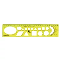 Sablon vonalzó OPTIMA fluor 30cm
