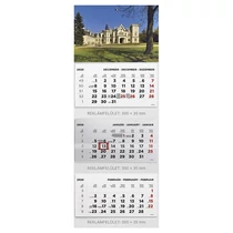 Speditőr naptár TOPTIMER T070 3 tömbös 3 havi Kastély 2026. Speditőr naptár TOPTIMER T070 3 tömbös 3 havi Kastély 2026.