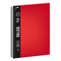 Spirálfüzet kockás ARS UNA College A/4 80 lapos piros Spirálfüzet kockás ARS UNA College A/4 80 lapos piros
