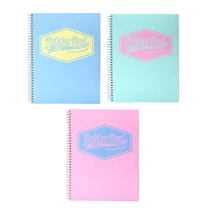Spirálfüzet vonalas PUKKA PAD A/4 100 lapos Pastel
