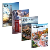 Spirálfüzet kockás ARS UNA Cityscape A/4 60 lapos Spirálfüzet kockás ARS UNA Cityscape A/4 60 lapos