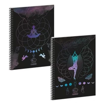 Spirálfüzet kockás ARS UNA Mystic Constellation A/4 60 lapos Spirálfüzet kockás ARS UNA Mystic Constellation A/4 60 lapos