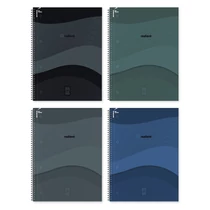 Spirálfüzet sima Gradient A/4 70 lapos vegyes minták