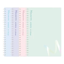 Spirálfüzet vonalas DELI Macaron A/5 60 lapos pasztell színekben