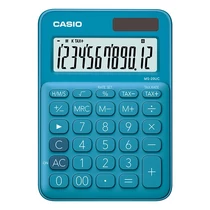 Számológép asztali CASIO MS 20 UC 12 digit kék Számológép asztali CASIO MS 20 UC 12 digit kék