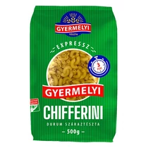 Száraztészta chifferini GYERMELYI Expressz durum 500 g Száraztészta chifferini GYERMELYI Expressz durum 500 g