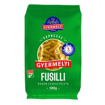 Száraztészta fusilli GYERMELYI Expressz durum 500 g Száraztészta fusilli GYERMELYI Expressz durum 500 g