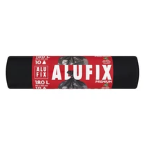 Szemeteszsák ALUFIX 180L 45 mikronos fekete 10 darabos