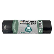 Szemeteszsák FORTUNA 10L pipere fekete 45x50 cm 20 darabos Szemeteszsák FORTUNA 10L pipere fekete 45x50 cm 20 darabos