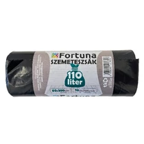 Szemeteszsák FORTUNA 110L fekete 60x100 cm 10 darabos Szemeteszsák FORTUNA 110L fekete 60x100 cm 10 darabos