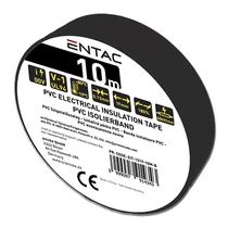 Szigetelőszalag ENTAC 19mmx10m fekete Szigetelőszalag ENTAC 19mmx10m fekete