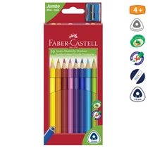 Színes ceruza FABER-CASTELL Junior háromszögletű 10 darabos Színes ceruza FABER-CASTELL Junior háromszögletű 10 darabos