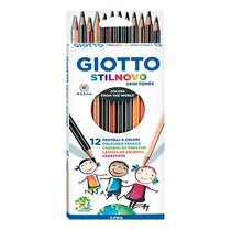 Színes ceruza GIOTTO Stilnovo hatszögletű bőrszínű 12 darabos