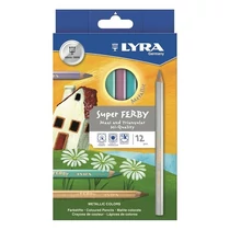 Színes ceruza LYRA Super ferby metál 12 darabos Színes ceruza LYRA Super ferby metál 12 darabos