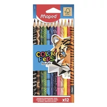 Színes ceruza MAPED Color Peps Animals háromszögletű 12 darabos